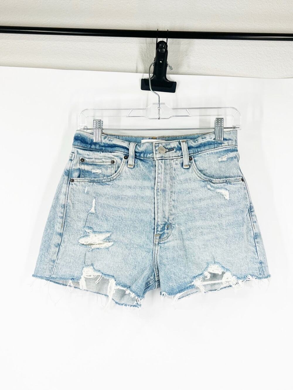 Abercrombie & Fitch The Mom Denim Shorts High Rise